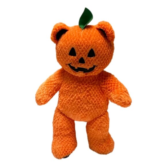 Pumpkin Build-A-Bear Plush 18 inch BAB Lights Up Working Halloween Orange - Picture 1 of 10